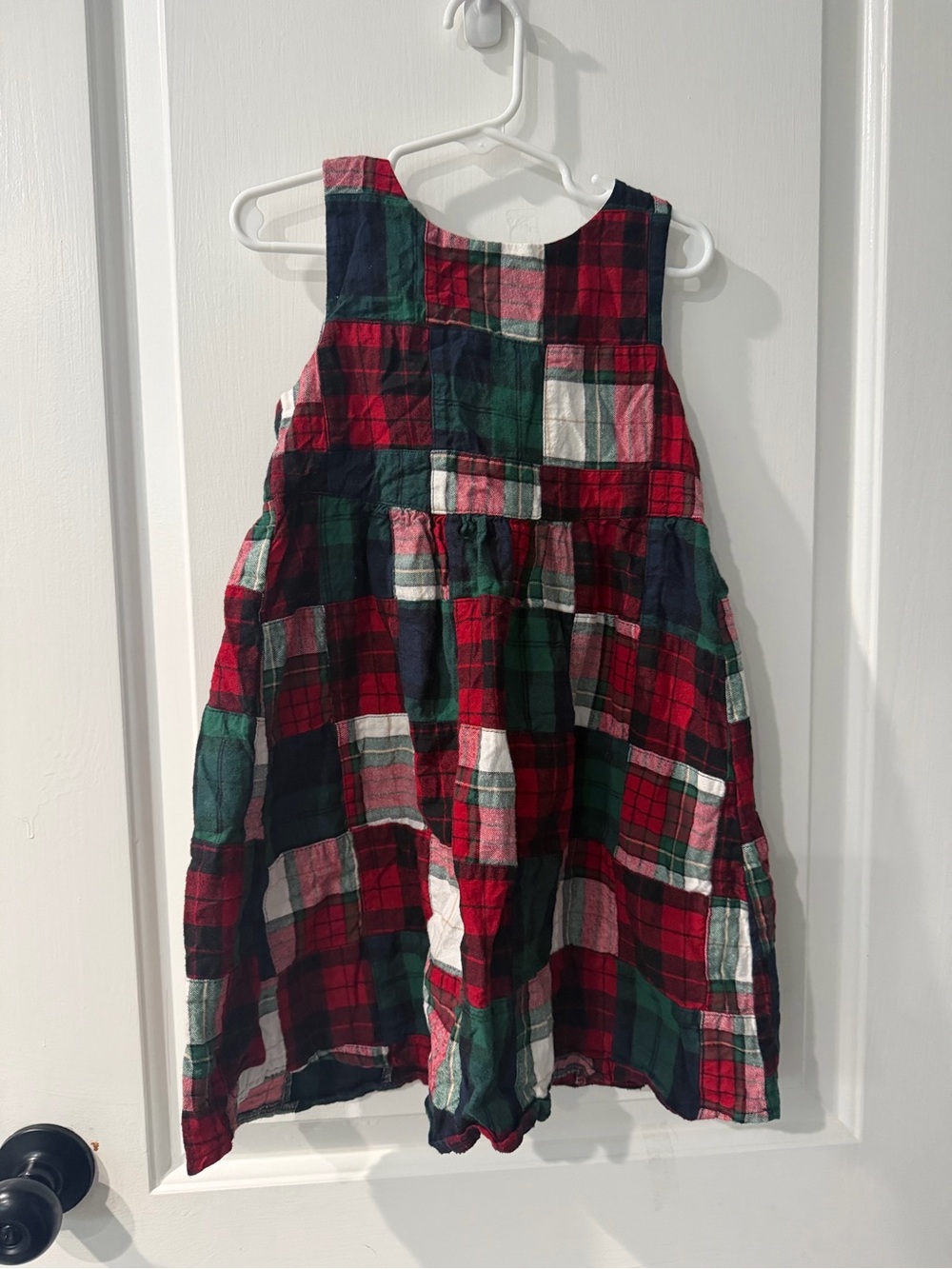 Girls Plaid Holiday Dress